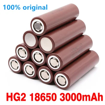 100% original18650 HG2 3000 mah батерия 3,6 По освобождаване от отговорност 30A 18650 батерия за HG2 3000 mah 3,7 В 18650 Мощност на батерията Изображение