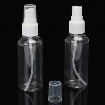 10шт 60 мл прозрачна пластмасова преносим флакон-спрей за парфюми Празни флакони за парфюми за еднократна употреба мъгливо помпа спрей за парфюми за пътуване Изображение